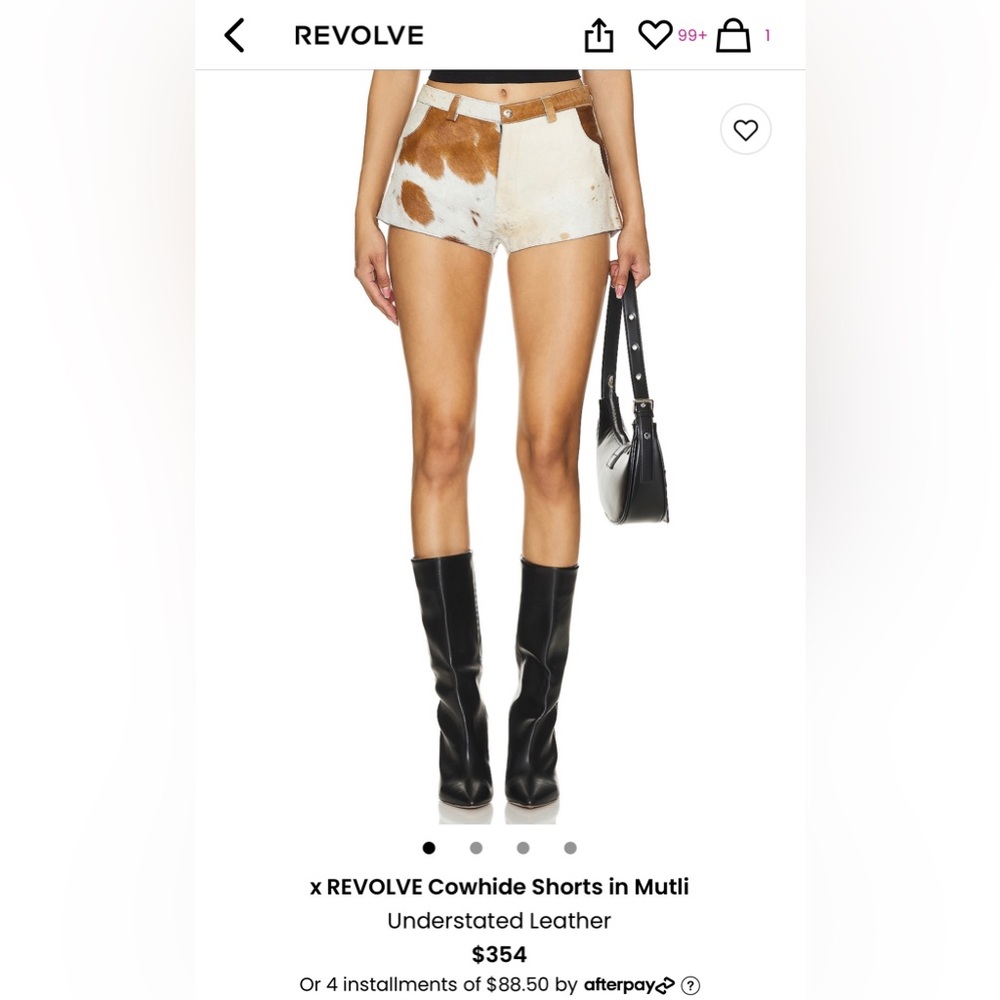 Understated Leather Cowhide shorts